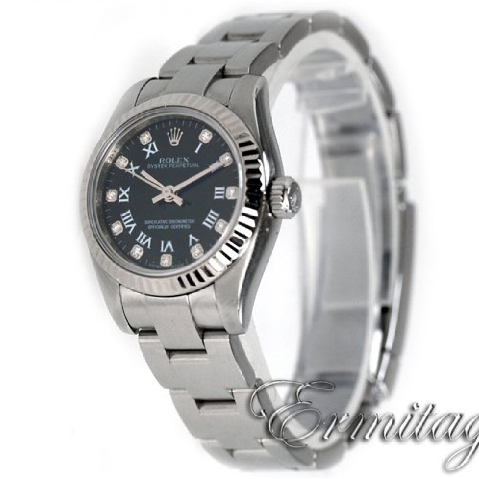 Black Diamond Dial Rolex Oyster Perpetual 176234